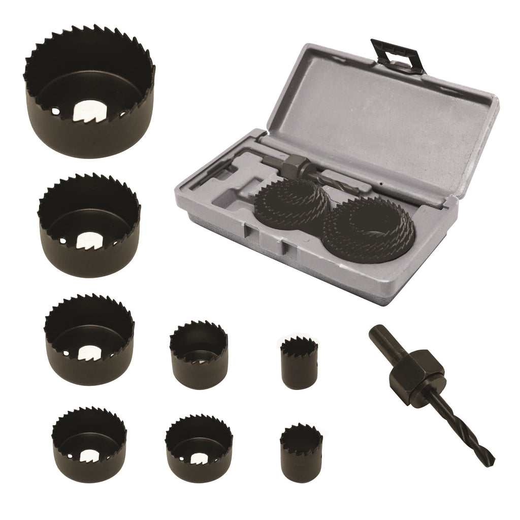 caseypowell - 10 Piece Hole Saw Kit - Hole Saw Kit - Ryker Hardware