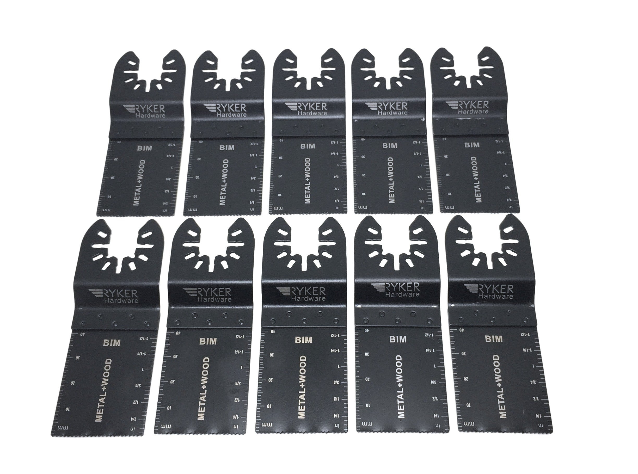 caseypowell - 10 Pack - BiMetal Oscillating Saw Blades - Metal and Wood - Saw Blade - Ryker Hardware