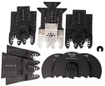caseypowell - 15 Piece Variety Pack of Quick Release Oscillating Saw Blades For Wood and Metal - Oscillating Saw Blade - Ryker Hardware